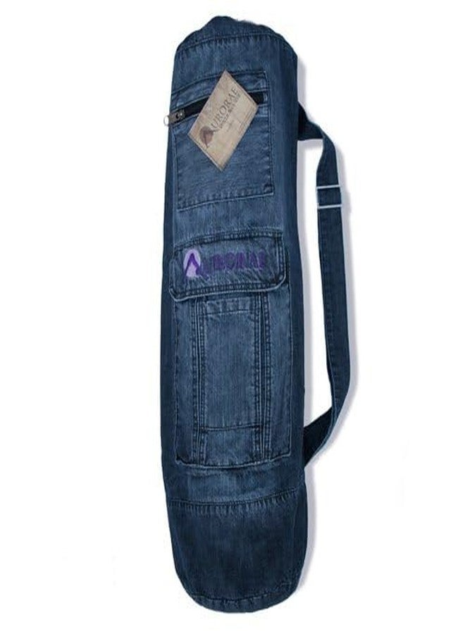 AURORAE Extra Large Denim Yoga Mat Bag - Image 2