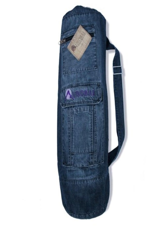 AURORAE Extra Large Denim Yoga Mat Bag - Image 1