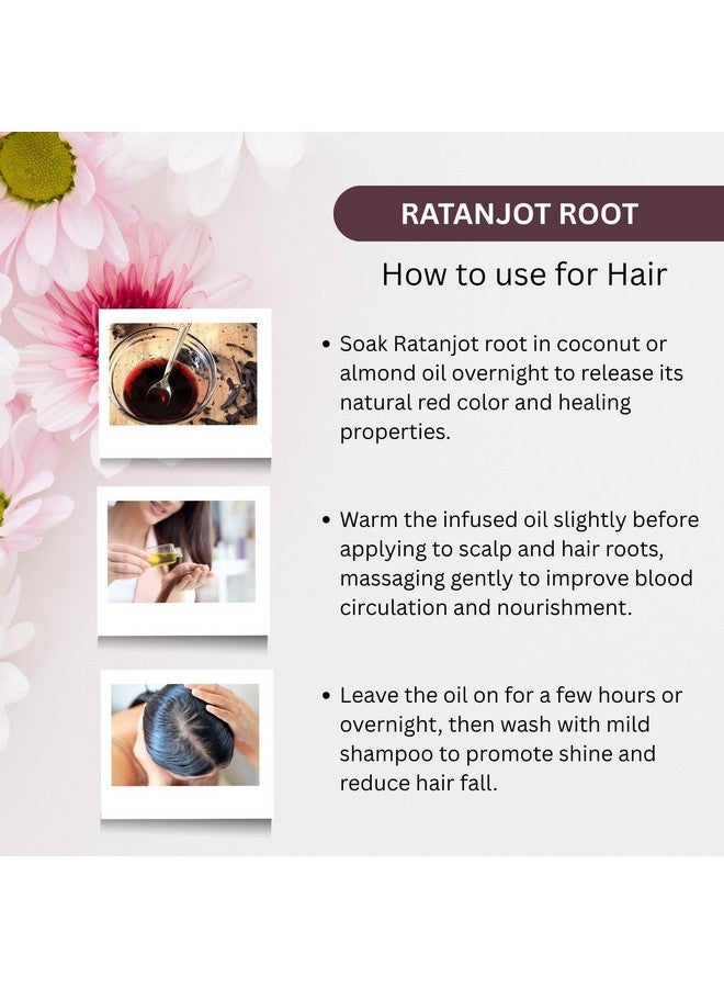 Brijbooti Ratanjot Root 200g | Ratanjot for Cooking, Hair Fall, Hair Growth, Skin | Alkanet Root | ratanjot | laljadi | damini balchad - Image 5