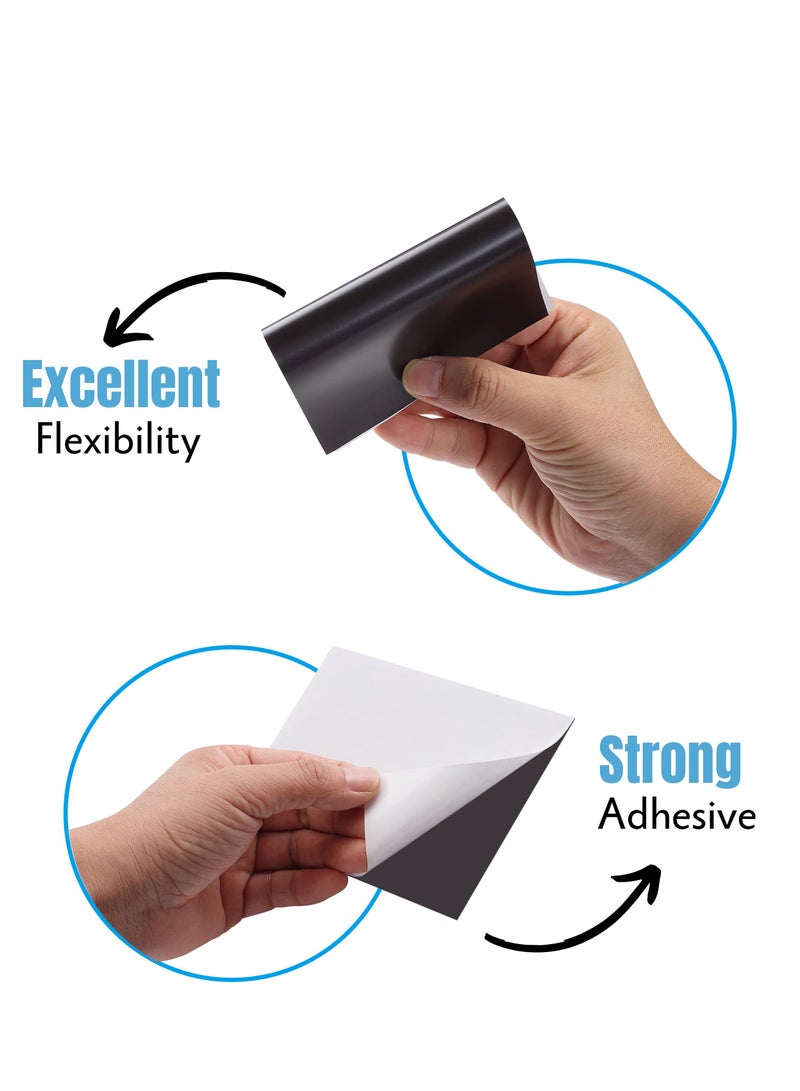 KASTWAVE Adhesive Magnetic Sheets, 8.91" x 6.3", Magnetic Sheets with Adhesive Backing, Magnetic Sheets,  Picture Magnets, Flexible Magnetic Sheet, Cuttable Magnetic Sheets.10 Pack  - Image 3