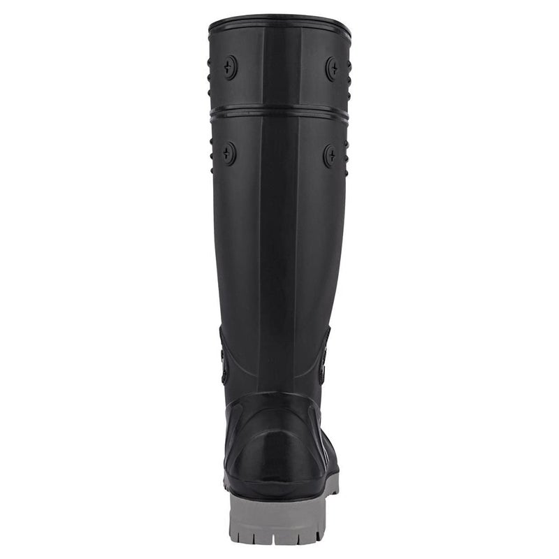 HILLSON TC07HLS0022 Torpedo Safety Gumboots with Steel Toe (Black-Grey, UK 6) - Image 4