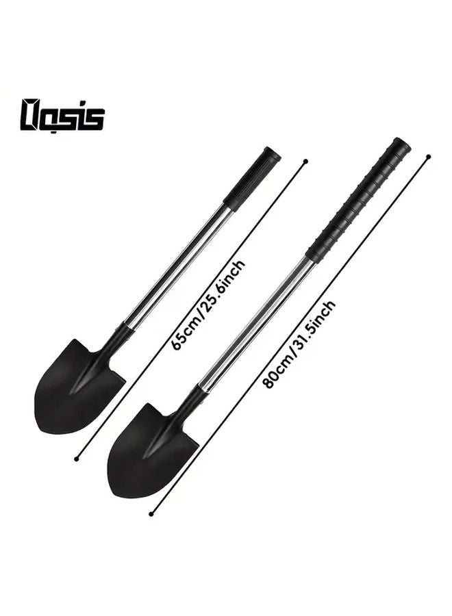 Two Pack Heavy Duty Garden Shovel Non Slip Grip Rust Resistant For Digging Planting - Image 4