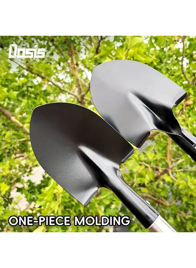 Two Pack Heavy Duty Garden Shovel Non Slip Grip Rust Resistant For Digging Planting - Image 3
