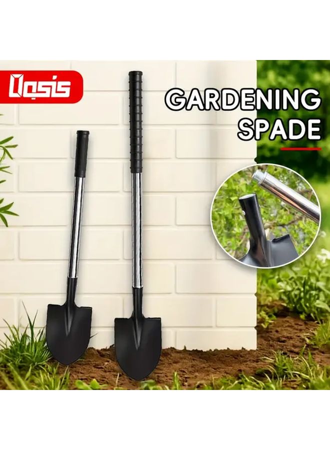 Two Pack Heavy Duty Garden Shovel Non Slip Grip Rust Resistant For Digging Planting - Image 2