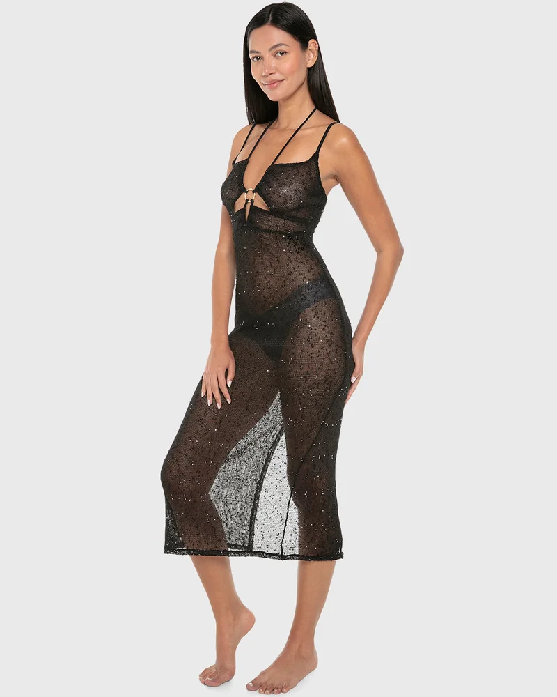 Isla & Evie Isla & Evie Knit Long Swim Cover Dress