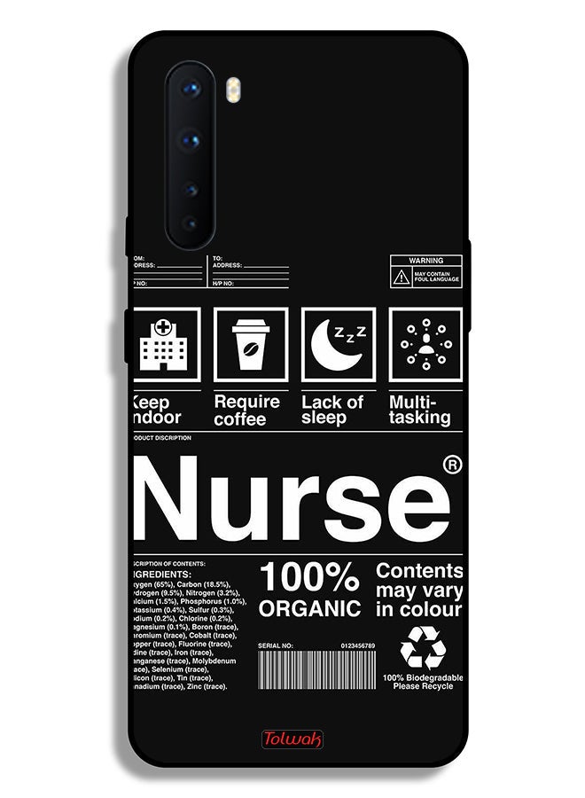 Tolwak OnePlus Nord Protective Case Cover Nurse Sticker - Image 2