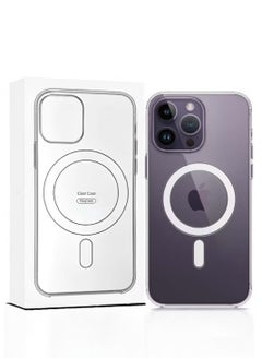 Magnetic Magnetic mobile phone case (iPhone 14 Pro Max), compatible with MagSafe, thin transparent mobile phone cover, shockproof, made of thermoplastic polyurethane  - Image 1