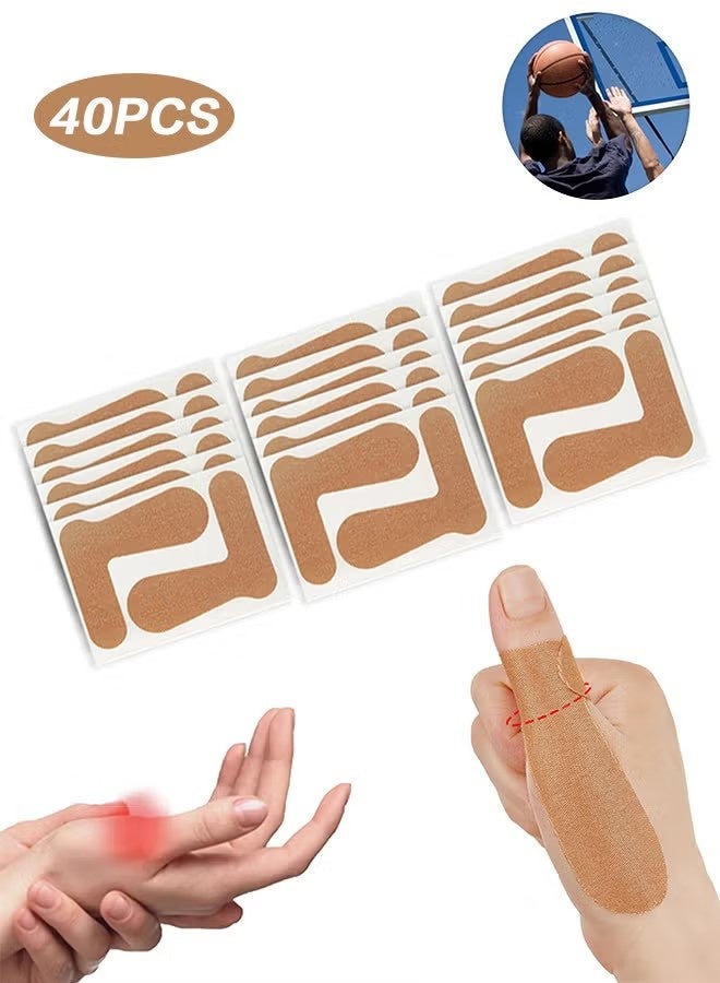 واي جيه شريط دعم الإبهام لالتهاب المفاصل تخفيف الألم (40 PCS)، مرن ذاتي الالتصاق قابل للتعديل ضمادة الإبهام، ترقيع الإصبع للرياضة المنزلية Joint Stability & Injury Recovery - Image 1