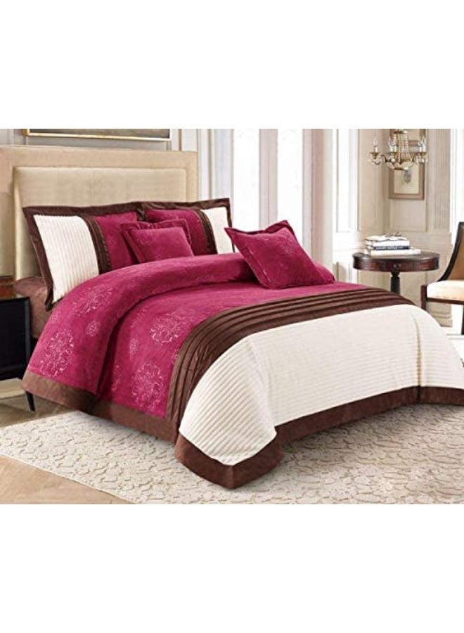 Soft Velvet Comforter set, 4 Pcs Soft Bedding Set, Single Size 160x210cm