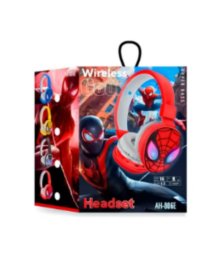 SPIDERMAN Spider-Man Wireless Headphones for Kids, Cute Bluetooth Headphones for Boys and Girls with Microphone - Image 1