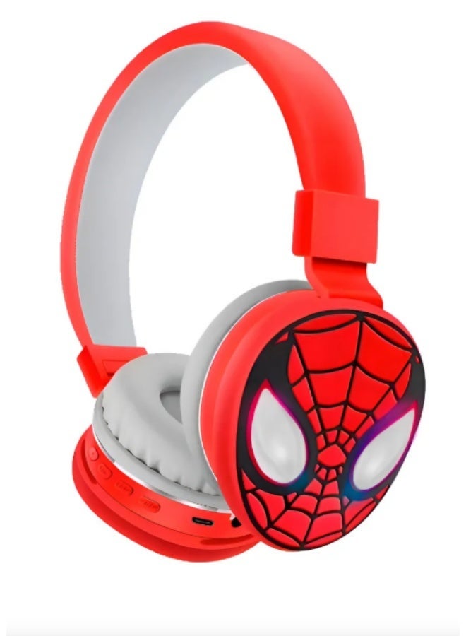 SPIDERMAN Spider-Man Wireless Headphones for Kids, Cute Bluetooth Headphones for Boys and Girls with Microphone - Image 2