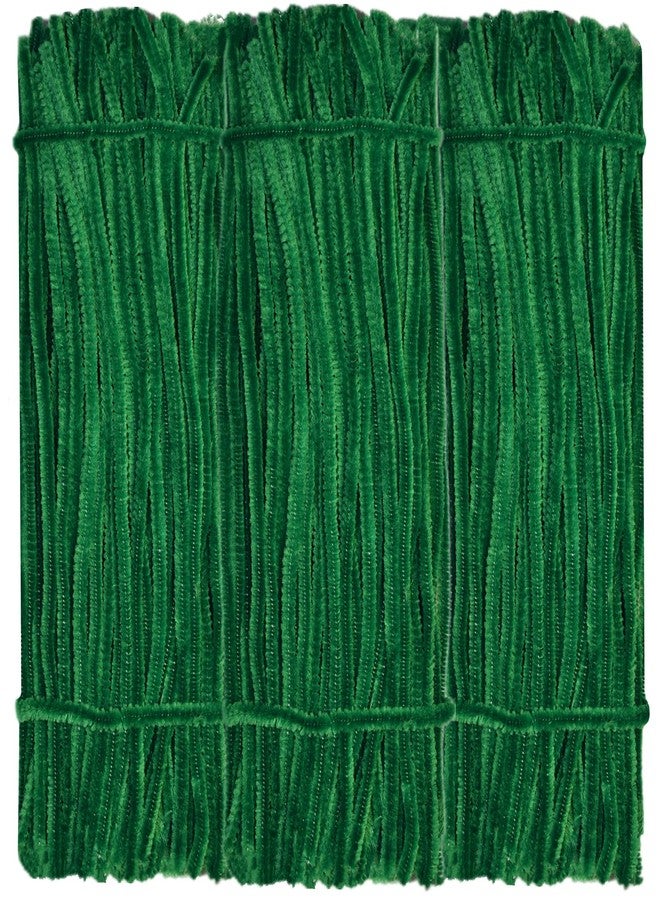 GOTOONE 300 Dark Green Pipe Cleaners Chenille Stems for DIY Art Decorations Creative Craft (6 mm x 12 in) - Image 1