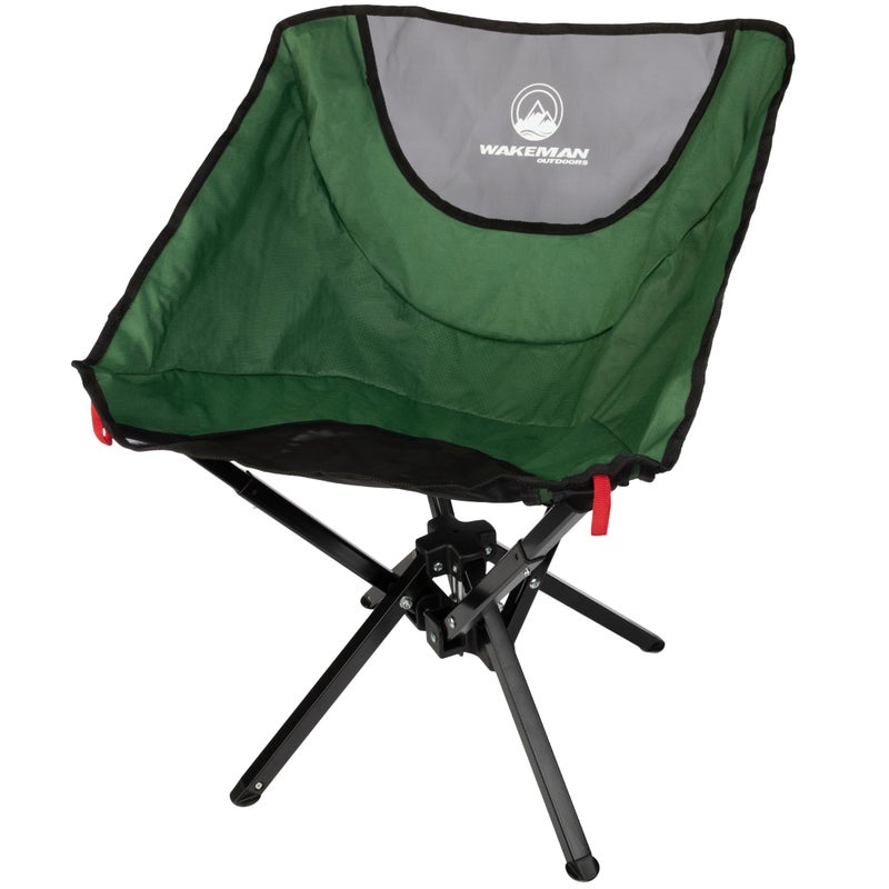 Wakeman Portable Camping Chair - Compact and Foldable Chair - Lightweight Backpacking Chair with Carrying Bag - Backpacking Gear by Wakeman Outdoors (Green) - Image 1
