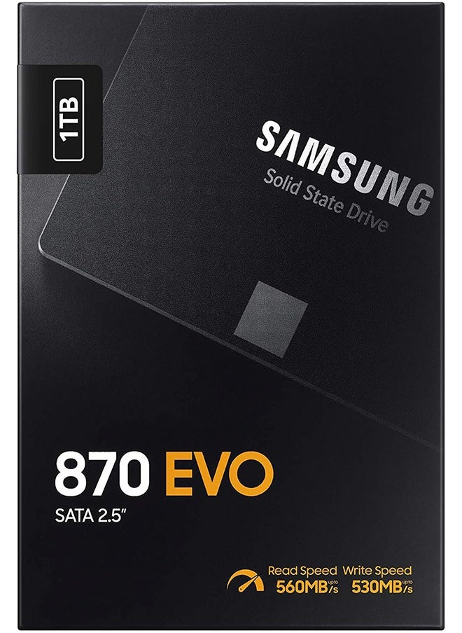Samsung - Samsung 870 EVO SATA III SSD 1TB 2.5 "internal solid-state drive, upgrade PC or laptop memory and storage, suitable for IT experts, creators, and ordinary users, MZ-77E1T0B/AM - Image 1