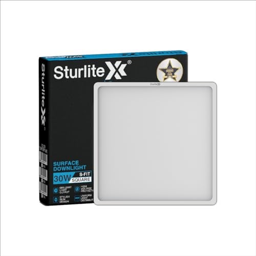 Sturlite S-FIT 30W Square LED Surface Light| 6500k Cool White Color Temperature| 2400 Lumens with CRI Tech for Accurate Color Representation - (Pack of 1) - Image 1