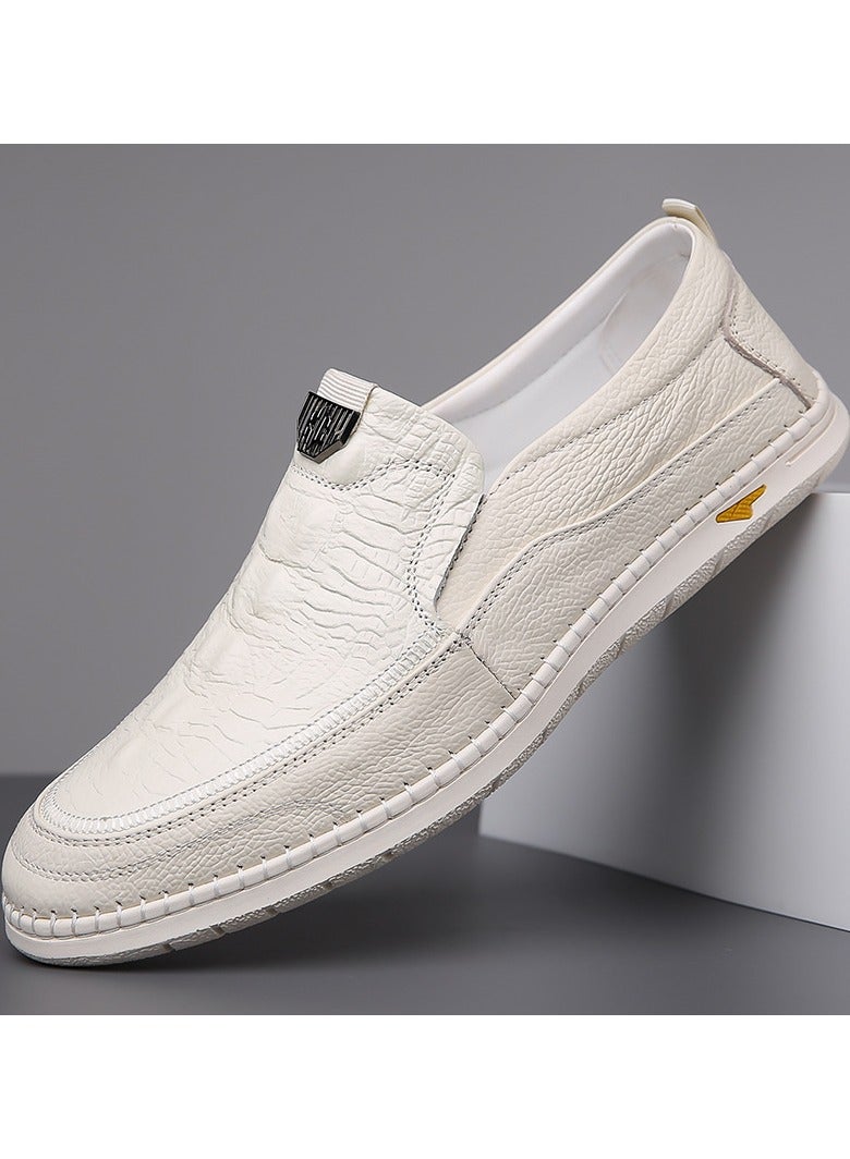 Shougu Versatile Retro Casual Leather Shoes - Image 1