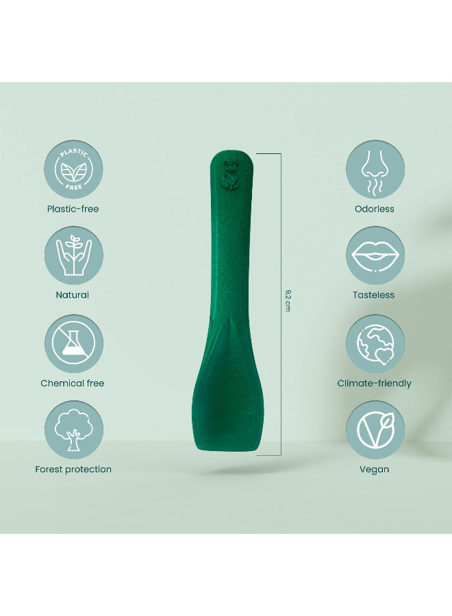 BAO Ice Cream Spoon in BAG – 100 pcs " Made of our plastic substitute ultra composable BAO material. Impervious to heat or cold. Preserves the taste of food and its nutrients, neutral when in contact with food and antibacterial. DECOMPOSE within 50 days leaving no environmental impact. BAO is your answer to plastic WITHOUT plastic " - Image 5
