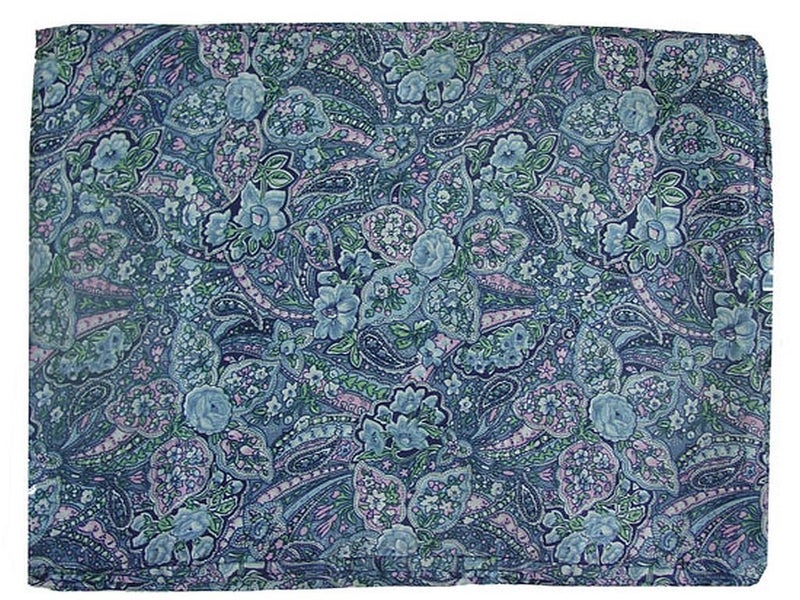 Wyoming Traders Wild Rag Floral , Blue Paisley , Large - Image 5