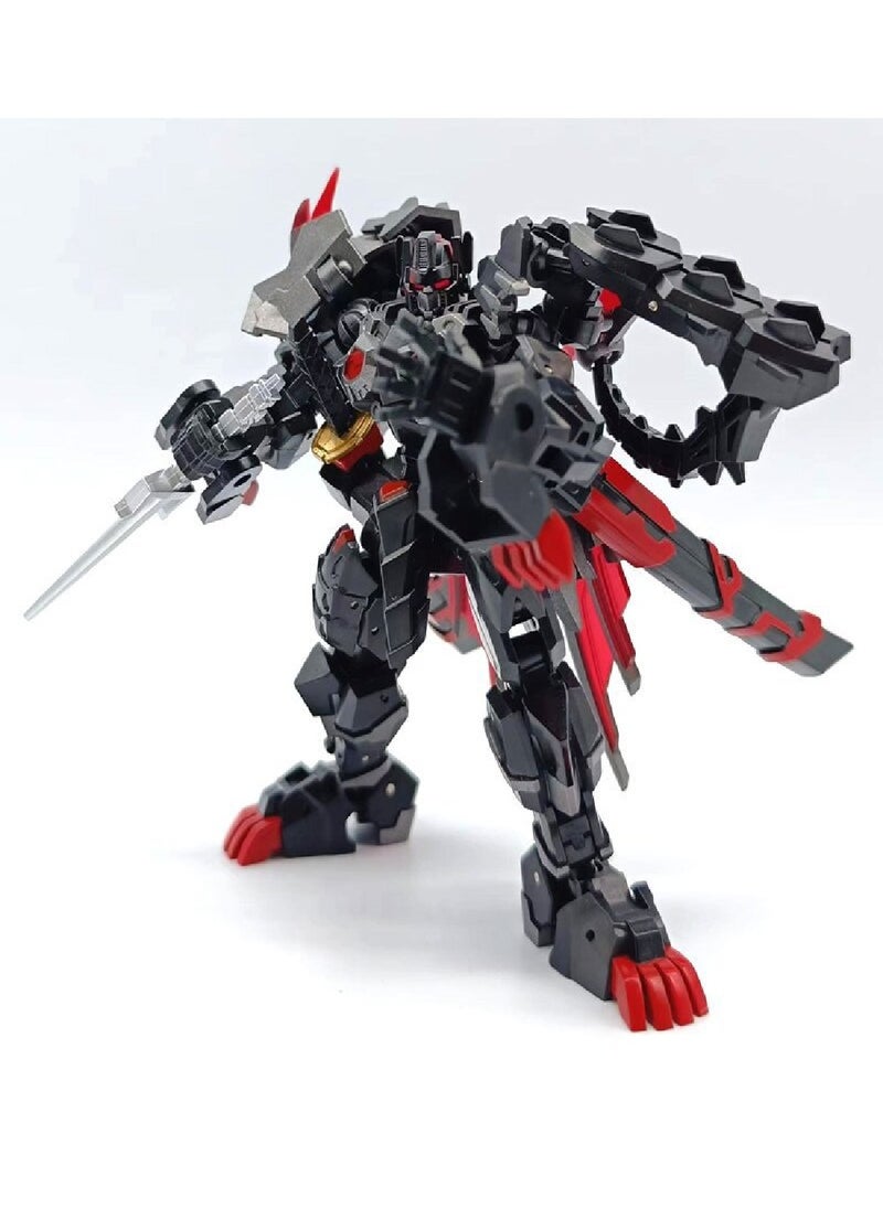 Generic - Black Lion Dark Optimus Prime Movable Commander Transforming Robot Boy Toy Model - Image 1