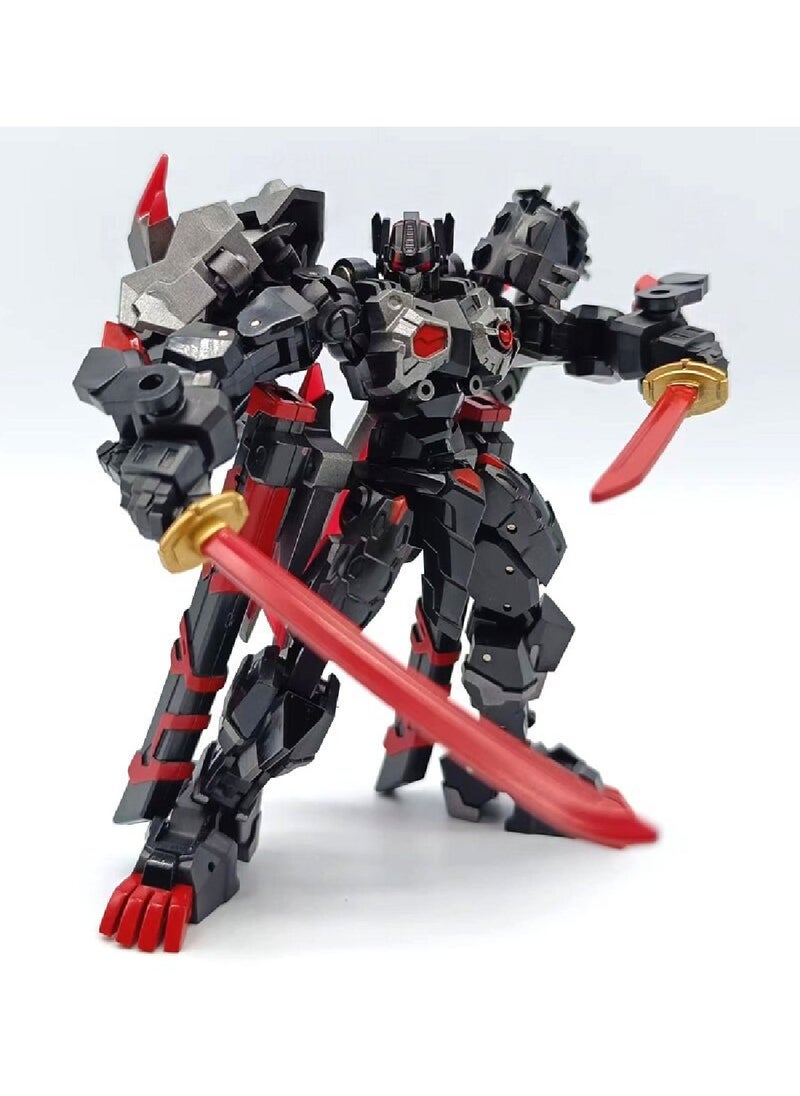 Generic - Black Lion Dark Optimus Prime Movable Commander Transforming Robot Boy Toy Model - Image 1