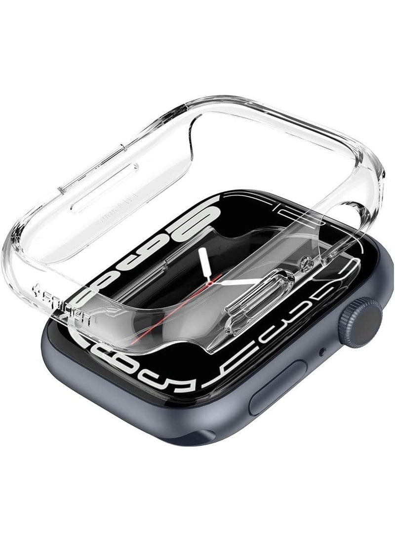 Spigen Thin Fit for Apple Watch Series 9/8/7 (45mm) Case Cover - Crystal Clear  - Image 1