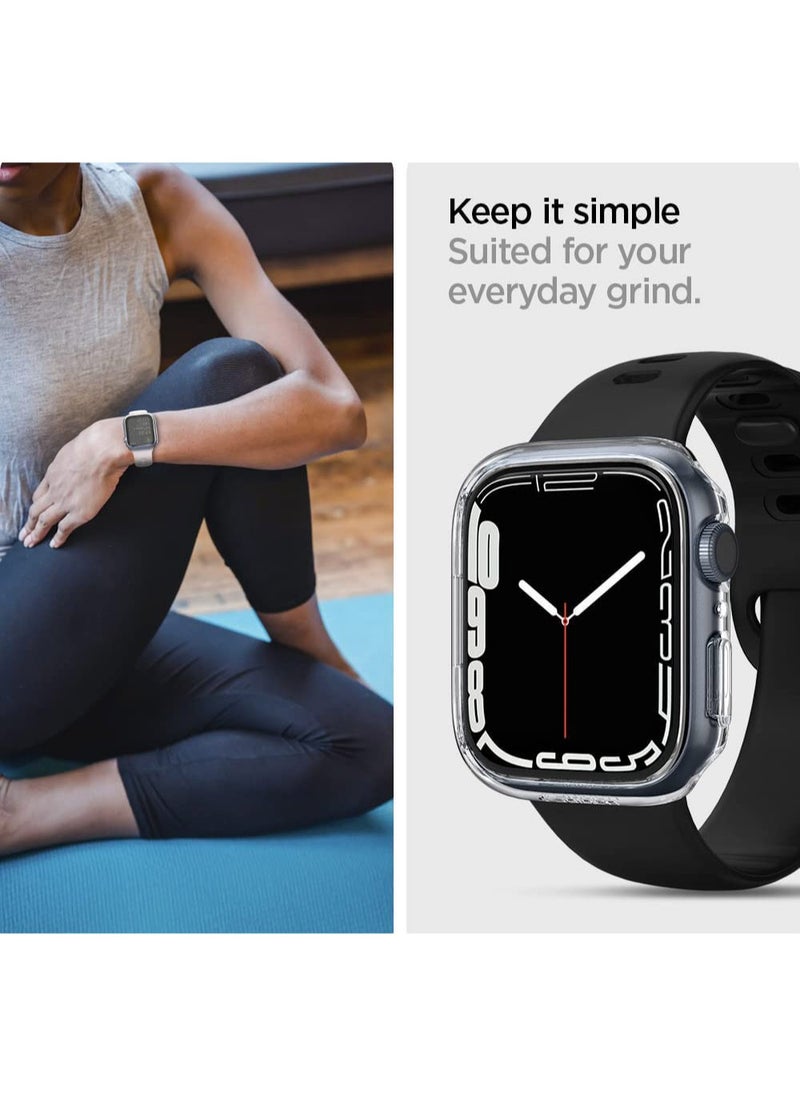 Spigen Thin Fit for Apple Watch Series 9/8/7 (45mm) Case Cover - Crystal Clear  - Image 3