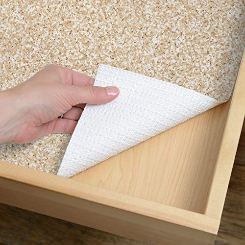 Con-Tact Brand Grip Prints Shelf Liner, Durable and Non-Adhesive Liners, Non-Slip Drawer and Cabinet Liner, 18" x 8', Beige Granite, Pack of 1 Roll - Image 4