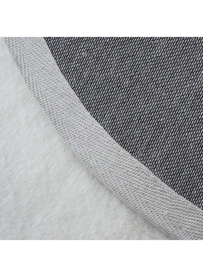 Home Box Faux Rabbit Fur Round Rug 90 x 90 cm - Image 5