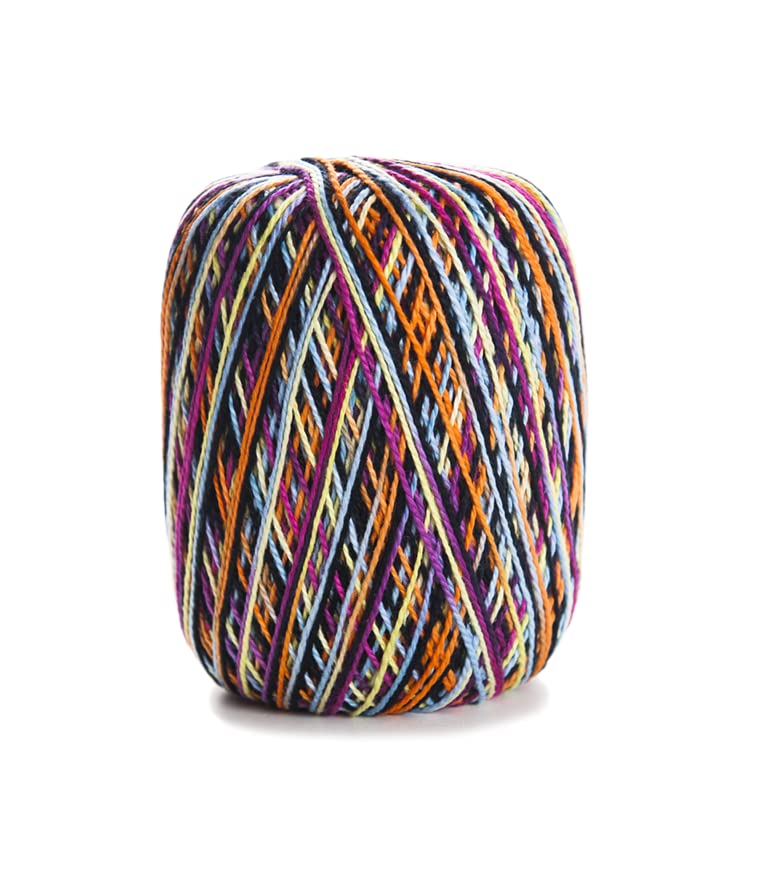 CÃRCULO CIRCULO Anne Yarn for Crocheting & Knitting, 100% Mercerized Brazilian Virgin Cotton, Soft Fingering Weight, 547 Yds, 5.19 Oz - Color 9233 Africa - Image 2