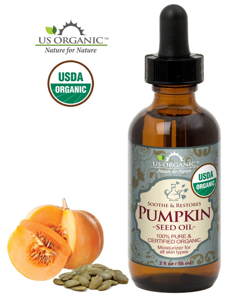 US Organic Pumpkin Seed Oil, USDA Certified Organic, Pure, Natural, Cold Pressed Virgin, Unrefined in Amber Glass Bottle w/Glass Eyedropper (Small (2 oz, 56 ml)) - Image 3