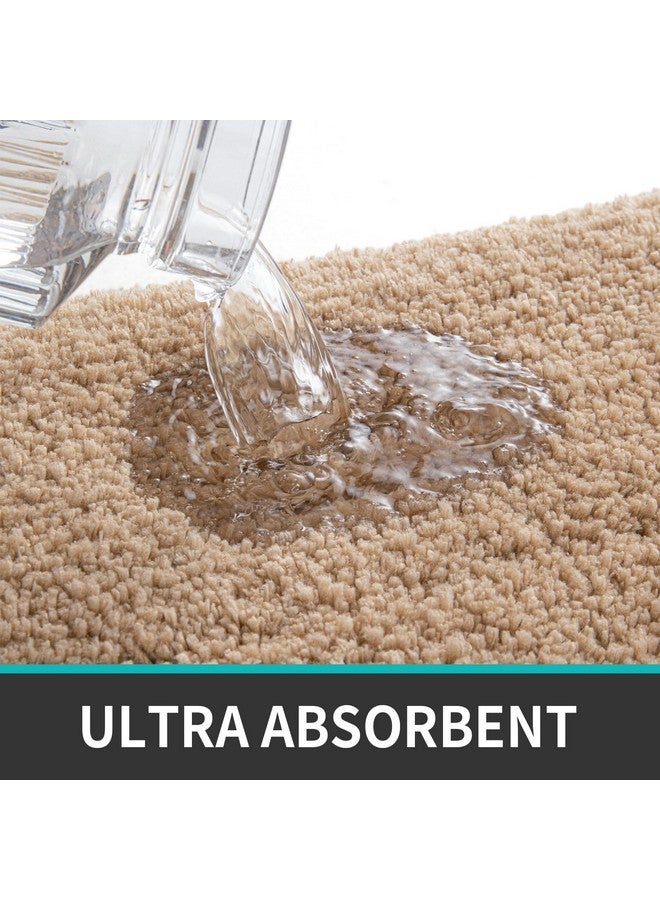 MAXOSHINE Microfiber Bathroom Mat Anti Skid-Highly Absorbent Super Soft Door Mats for Home Kitchen Living Room-2000 GSM Floor Mat-40 x 60 cm (Beige) - Image 3