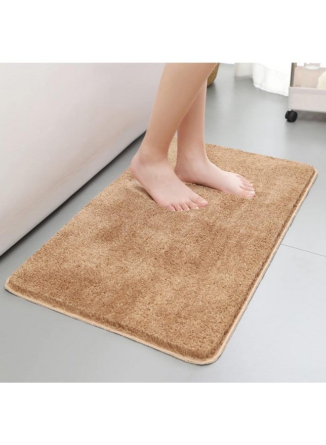 MAXOSHINE Microfiber Bathroom Mat Anti Skid-Highly Absorbent Super Soft Door Mats for Home Kitchen Living Room-2000 GSM Floor Mat-40 x 60 cm (Beige) - Image 1