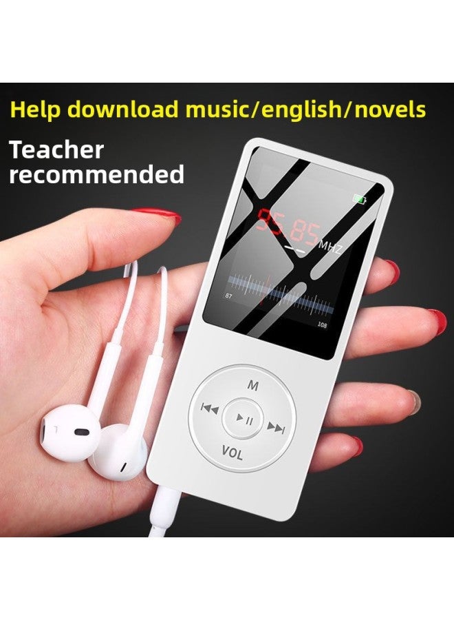 MP4 Walkman Learning Comes With Memory Screen Portable Card E-book MP3p4p5 Wholesale-Body Color:White: Built-in 16G + Card Insertable-Memory Capacity:MP4+OTG Downloader+data Cable - Image 3