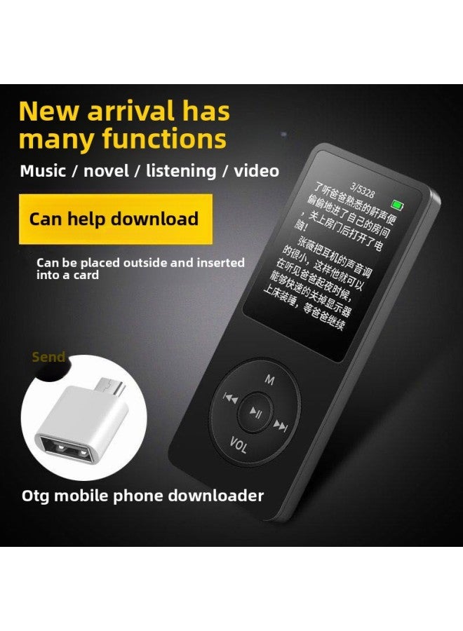 MP4 Walkman Learning Comes With Memory Screen Portable Card E-book MP3p4p5 Wholesale-Body Color:White: Built-in 16G + Card Insertable-Memory Capacity:MP4+OTG Downloader+data Cable - Image 2