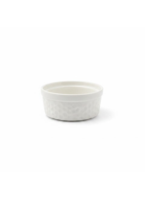 AKDC Ceramic Bowl Set of 8 | 3.5oz Ramekin | Diamond Quilted Texture | Condiment & Dessert Bowls