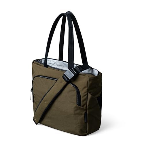 ALPAKA Bravo Tote Bag for 16 Inch MacBook Pro – Weatherproof 16 Inch Laptop Briefcase for Men & Women, Work Travel Tote with Adjustable Shoulder Strap, Army Green Axoflux 600D - Image 1