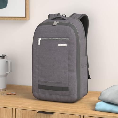 Samsonite حقيبة ظهر سفر سامسونيت مودرن يوتيليتي، رمادي فحمي، مقاس واحد - Image 2