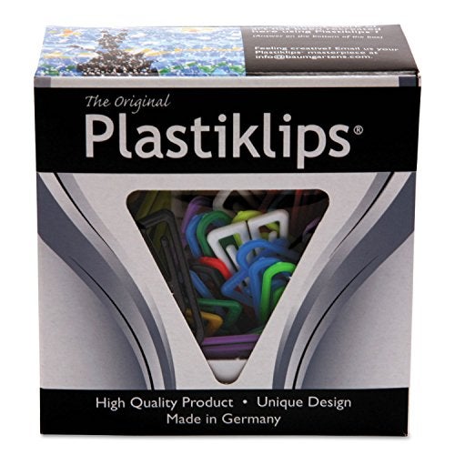 Baumgartens LP0600 Plastiklips Paper Clips, Large, Assorted Colors, 200/Box - Image 2