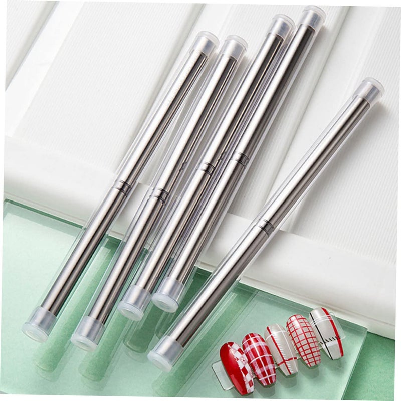 Nail Art Liner Brush 18cm Metal Handle For Detailed DIY Nail Design Professional Use - Image 5