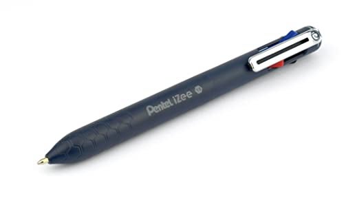 Pentel قلم حبر جاف 4 ألوان من بنتل BXC470-DC iZee - اختيار الألوان (أسود/أحمر/أزرق/أخضر) عبر دفع جانبي بلون الحبر، عرض خط 0.5 مم، قابل لإعادة التعبئة، عبوة من 1 - Image 2