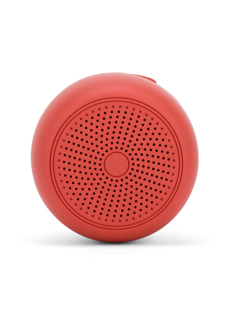 WISHWIND Travel Tune Portable Bluetooth Speaker | 4D Surround Sound | Waterproof & Shockproof | 24H Battery | Hands-Free Calling | Travel-Friendly Wireless Speaker (Red)  - Image 2