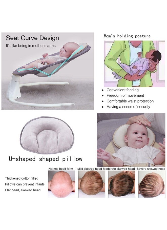 Vinnatsu - Multi Functional Bluetooth automatic baby Chair swing 4 Speeds 4 Timing Set Baby Intelligent Electric Rocking Chair with Remote Control and Mosquito Net - Image 1