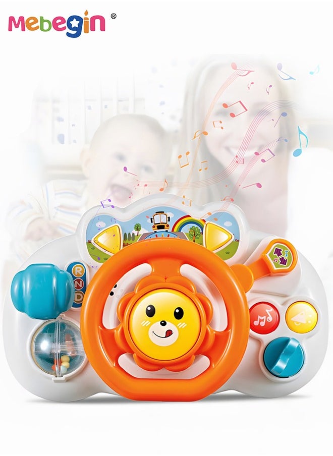 MEBEGIN Steering Wheel Toy for Toddlers, Simulated Portable Driving Controller with Light and Music, Baby Interactive Learning Toy, Educational Musical Toy, Creative Fun Sensory Toy, Ideal Gift for Kids Aged 18 Month+  - Image 5