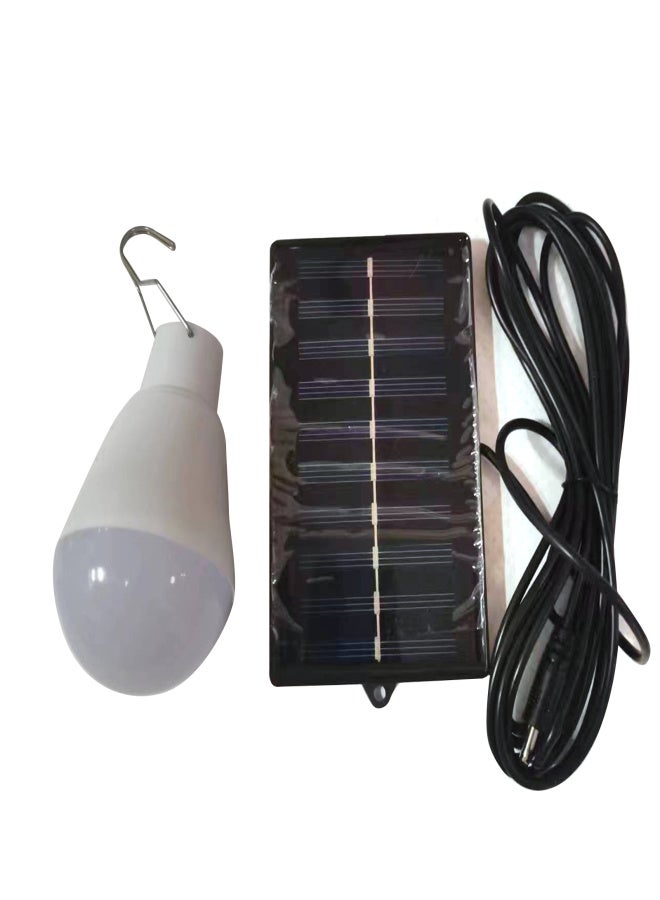 Aoresac Solar LED Emergency Light Bulb Outdoor Light Bulb Street Stall Solar Light Bulb White Hook Light Bulb Solar Energy Saving Lamp - Image 1