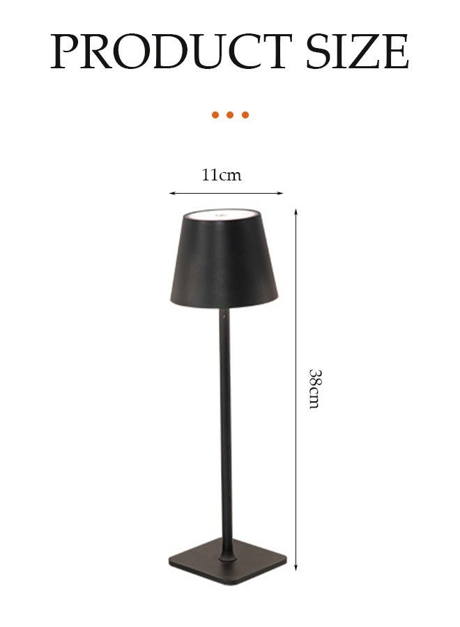 مصباح طاولة لاسلكي مع غطاء مطوي، LED يعمل بالبطارية مع لمس - Image 2