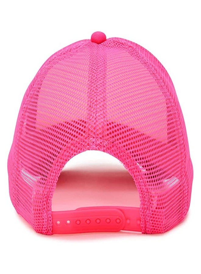 MR.R Sublimation Blank Polyester Mesh Cap Mesh Hat Two Tone Trucker Summer Mesh Cap with Adjustable Snapback,Rose Red,6 Pieces per Pack - Image 3