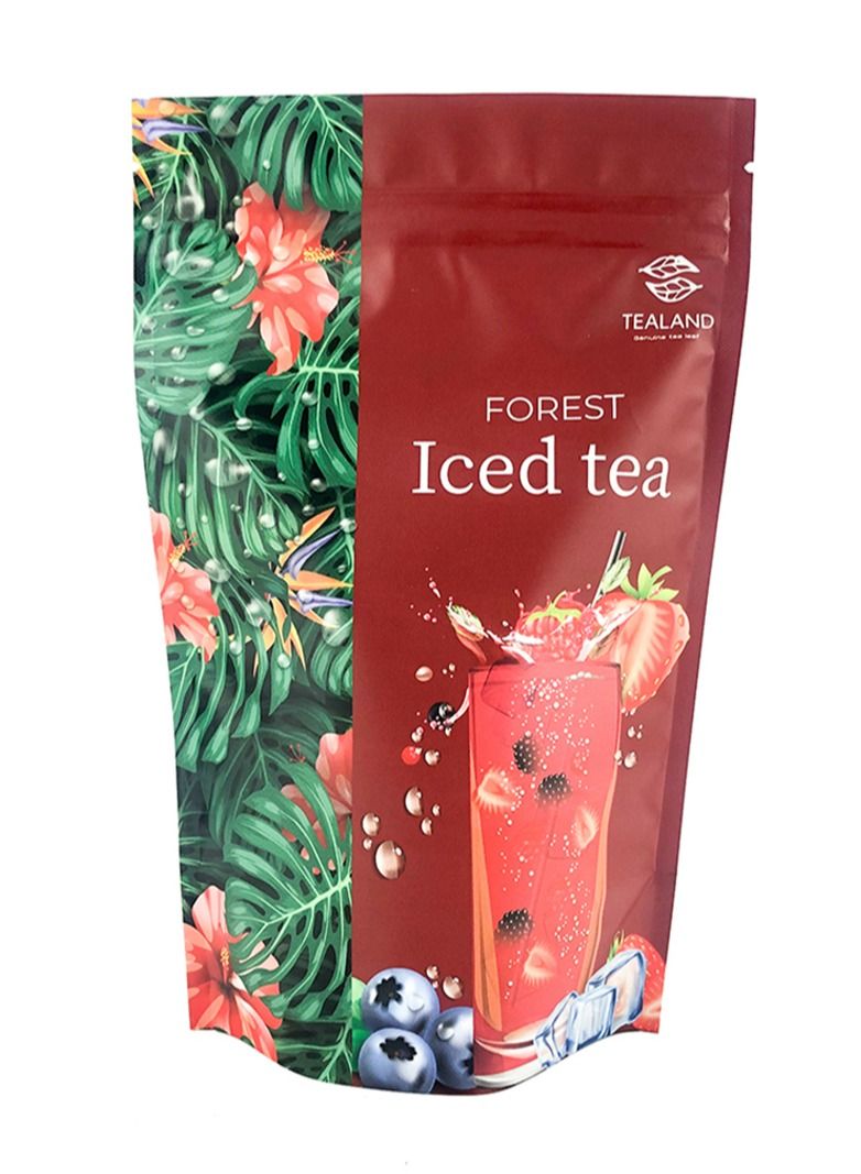 تيلاند شاي مثلج من تيلاند بالفراولة منعش للعطش ومرطب منخفض الكافيين أبيض غني بمضادات الأكسدة أصلي 100 جرام - Image 1