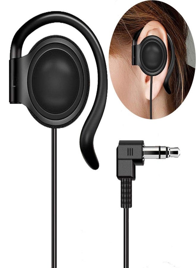 EXMAX Wired Single Headphones 3.5mm Left-Side Earphone One Ear Ear-Hook Headphone for EXD-101 ATG-100T Wireless Tour Guide Receiver Radio Podcast Laptop MP3 Ear Bud (Left-Side Earphone) - Image 1