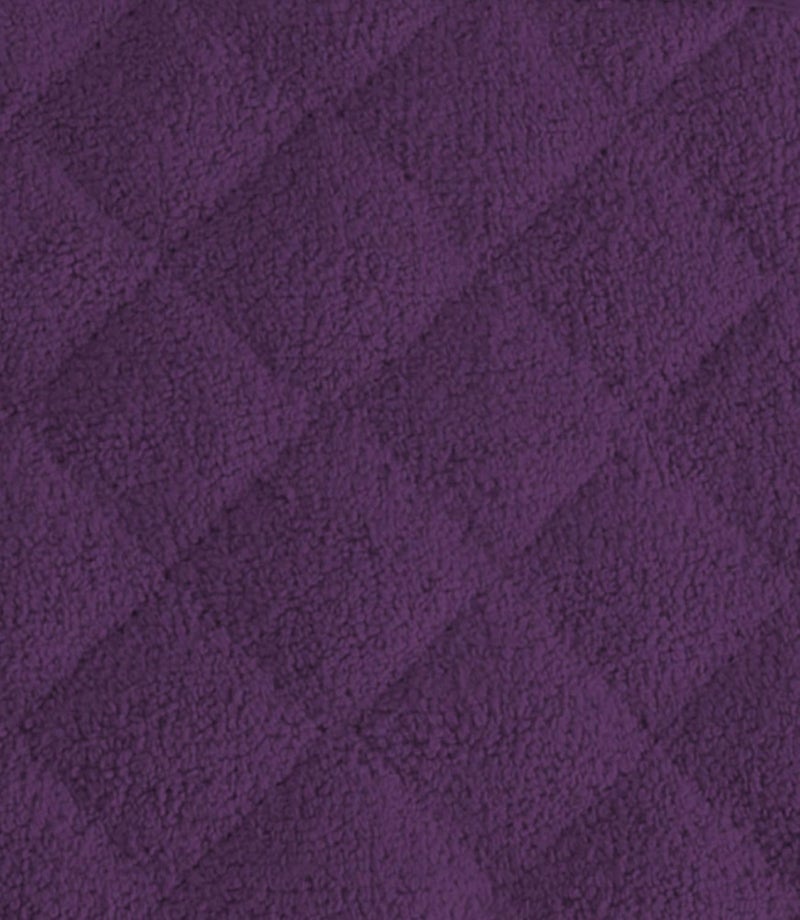DII Basic Terry Collection Quilted 100% Cotton, Potholder, Eggplant, 3 Piece - Image 4
