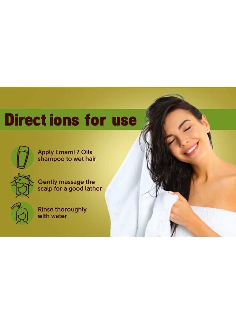emami - 7 Oils in One Double Conditioning Shampoo Mystic Olive 100ml - Image 1